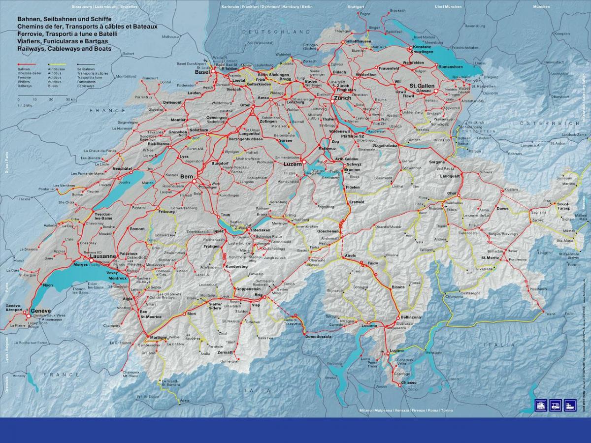 mapa da sbb mapa suíça