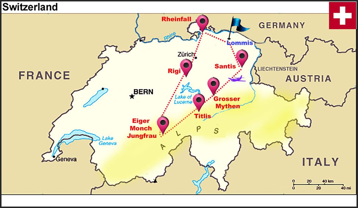alpes suíços mapa suíça