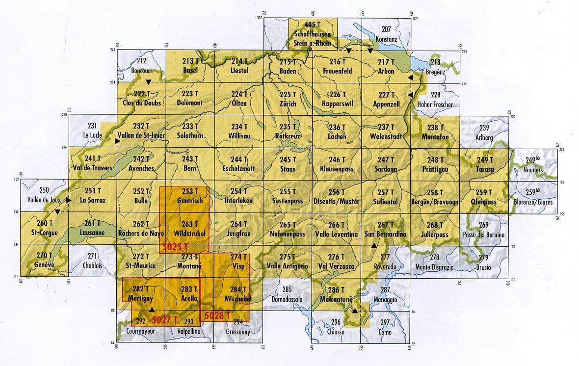 mapa da suíça código postal
