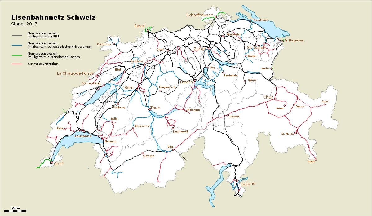 mapa da suíça portas