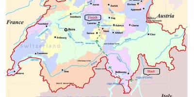 Mapa de ruas de lucerna, suíça