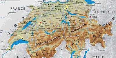 Suíça geografia mapa