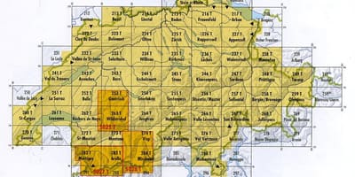 Mapa da suíça código postal