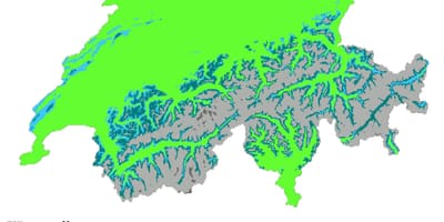 Mapa da suíça clima