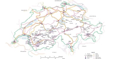 Suíça atrações mapa