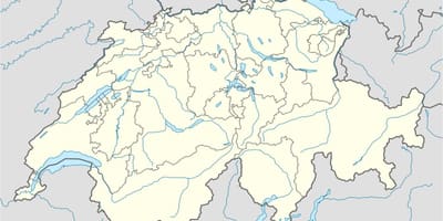 Mapa da suíça mapa do vetor de